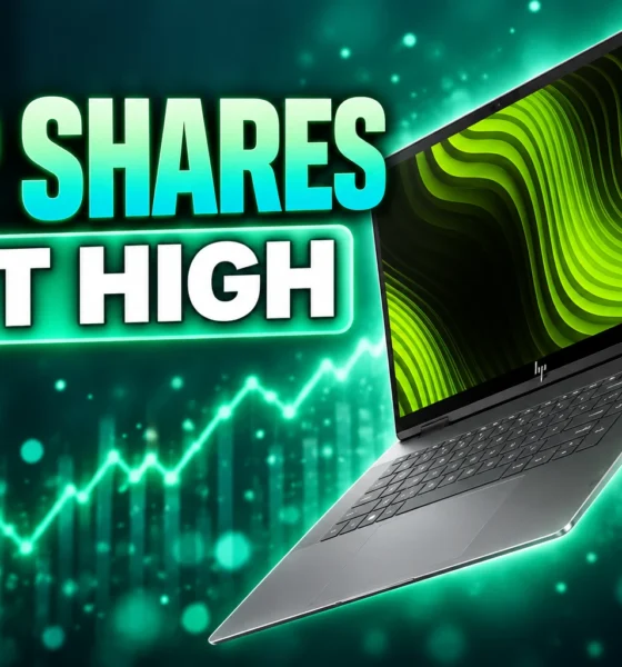 HP shares hit high OmniBook NVIDIA RTX Spark