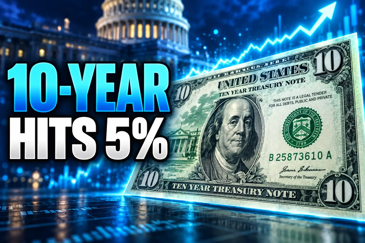 10-year Treasury yield above 5 percent Fed hike