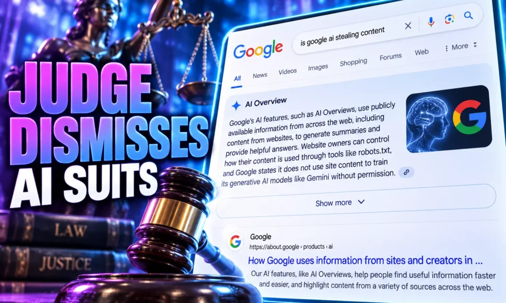 Mehta dismisses Chegg Penske Google AI Overviews suits