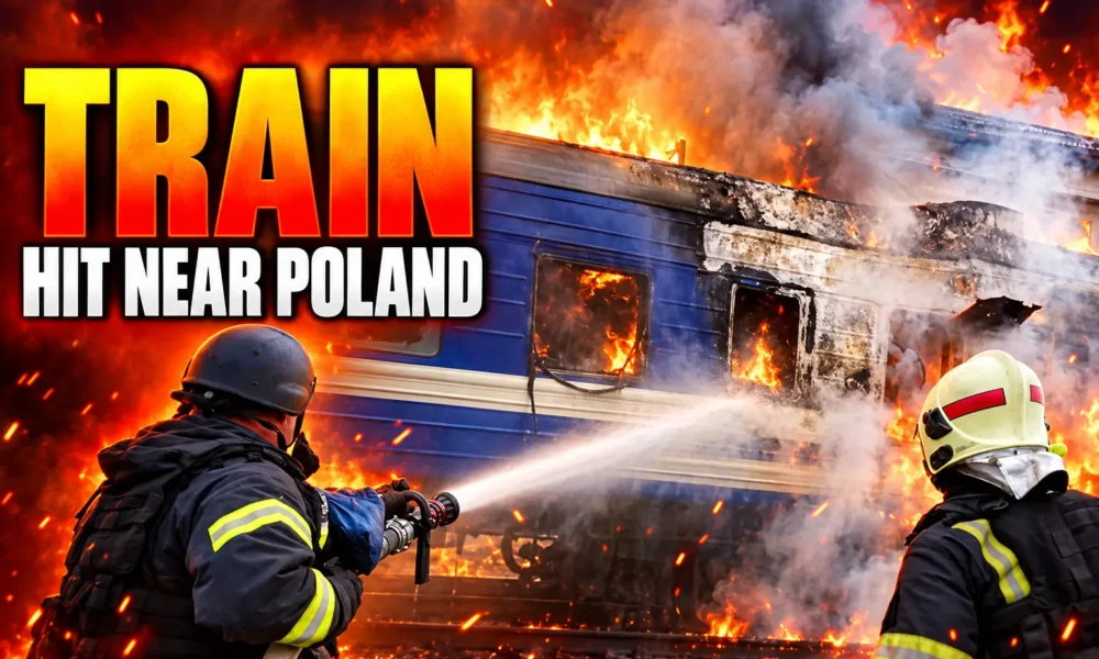Russian drone hits Kyiv-Warsaw train near Poland